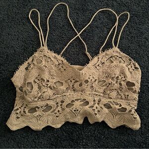 Never worn Free People bralette in Grey